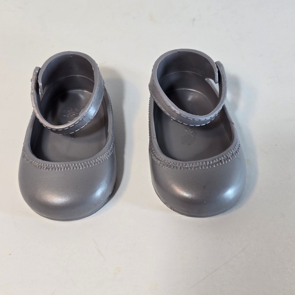 Our Generation Gray Mary Jane Shoes for 18 Inch Dolls Ankle Strap Flat Accessory